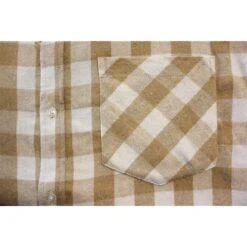 Bigdude Summer Long Sleeve Flannel Shirt Beige -Kenn Clothing Shop b2544608 bd23ls01 65 1