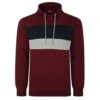 Bigdude Colour Block Hoody Burgundy -Kenn Clothing Shop b9defa53 colourblockhoody burgundy 1