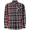 Bigdude Long Sleeve Check Flannel Shirt Red -Kenn Clothing Shop ba2de4cd bd23ls04 03 1