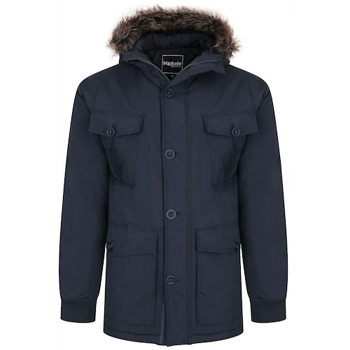 Bigdude Multi Pocket Parka Navy 3 Bigdude Multi Pocket Parka Navy