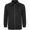 Bigdude Funnel Neck Full Zip Sweatshirt Black -Kenn Clothing Shop bd20f01 01 black 1