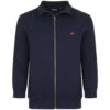 Bigdude Funnel Neck Full Zip Sweatshirt Navy -Kenn Clothing Shop bd20f01 01 navy 1