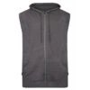 Bigdude Loop Back Sleeveless Hoody Charcoal -Kenn Clothing Shop bd20sg01 07 1 3