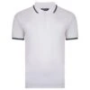 Bigdude Tipped Pique Polo Shirt White -Kenn Clothing Shop bd20tp01 04 1