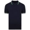 Bigdude Designer Tipped Polo Shirt Navy -Kenn Clothing Shop bd21p04 02 navy 1