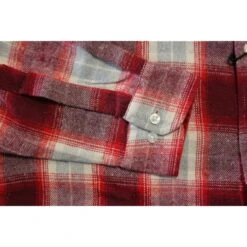 Bigdude Summer Long Sleeve Flannel Shirt Red -Kenn Clothing Shop c1254ac4 bd23ls01 22 2