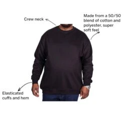 Bigdude Essentials Jumper Black -Kenn Clothing Shop c12a7f8e 063