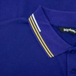 Bigdude Designer Tipped Polo Shirt Cobalt Blue -Kenn Clothing Shop c4007819 img 8381