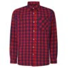 Bigdude Gingham Long Sleeve Shirt Red -Kenn Clothing Shop c9fe27dc bd23ls07 03 1