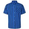 Bigdude Gingham Short Sleeve Shirt Blue -Kenn Clothing Shop ca7e9c6a bd23ss07 04 1