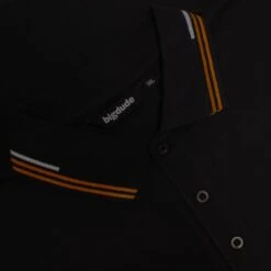 Bigdude Designer Tipped Polo Shirt Black -Kenn Clothing Shop d3fa10e5 img 8388@1x 1 1