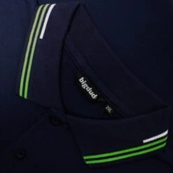 Bigdude Designer Tipped Polo Shirt Navy -Kenn Clothing Shop dad1d6ec img 8374