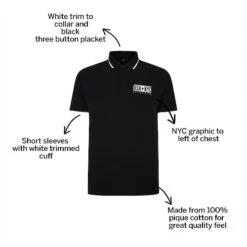 Bigdude NYC Pique Polo Black -Kenn Clothing Shop db0c4a00 bd22p17