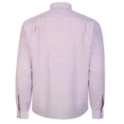 Bigdude Long Sleeve Shirt With Chest Pockets Red/White -Kenn Clothing Shop dba2b4b1 bd22ls09 22 red 2