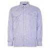 Bigdude Long Sleeve Shirt With Chest Pockets Navy/White -Kenn Clothing Shop e48d2cb3 bd22ls09 02 navy 1