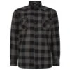 Bigdude Checked Overshirt Charcoal/Black -Kenn Clothing Shop e7563482 bd23ls16 07 1