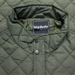 Bigdude Classic Quilted Jacket Khaki -Kenn Clothing Shop ee7ef2a5 img 9051