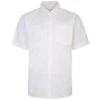 Bigdude Short Sleeve Linen Woven Shirt White -Kenn Clothing Shop f13df39b bd20sss01 04 white 1