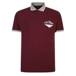 Bigdude Las Vegas Pique Polo Burgundy