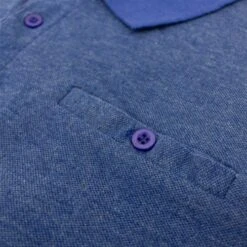 Bigdude Buttoned Pocket Polo Shirt Royal Blue Marl -Kenn Clothing Shop fb3e1b0e img 8695