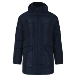 Bigdude Hooded Puffer Jacket Navy