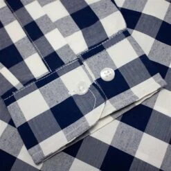 Bigdude Gingham Long Sleeve Shirt Navy -Kenn Clothing Shop fce9112b img 8820