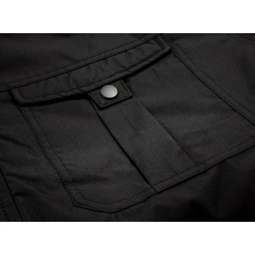 Bigdude Full Zip Parka Coat Black 8 Bigdude Full Zip Parka Coat Black - Image 6