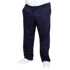 Bigdude Open Hem Joggers Navy