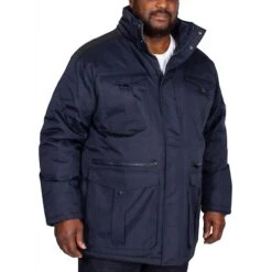 Bigdude Full Zip Parka Coat Navy -Kenn Clothing Shop img 1038 clipped rev 1