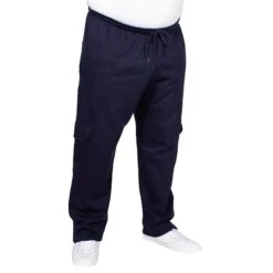 Bigdude Straight Leg Cargo Joggers Navy -Kenn Clothing Shop img 1317 clipped rev 1