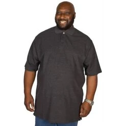 Bigdude Plain Polo Shirt- Charcoal -Kenn Clothing Shop img 1548 clipped rev 1 2