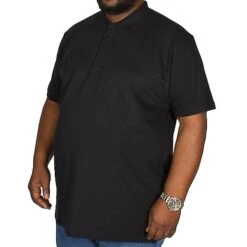 Bigdude Plain Polo Shirt - Black -Kenn Clothing Shop img 1558 clipped rev 1 1