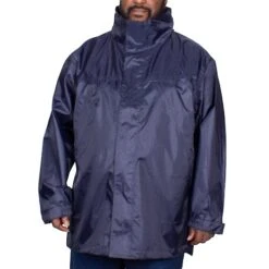 Bigdude Showerproof Packaway Rain Jacket Navy -Kenn Clothing Shop img 1932 clipped rev 1