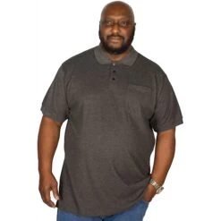 Bigdude Polo Shirt With Pocket Charcoal -Kenn Clothing Shop img 2362 clipped rev 1