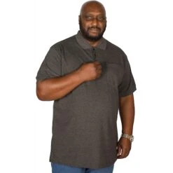 Bigdude Polo Shirt With Pocket Charcoal -Kenn Clothing Shop img 2364 clipped rev 1