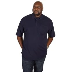 Bigdude Polo Shirt With Pocket Navy -Kenn Clothing Shop img 3848 clipped rev 1 1