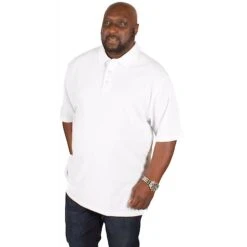 Bigdude Plain Polo Shirt White -Kenn Clothing Shop img 3857 clipped rev 1 1