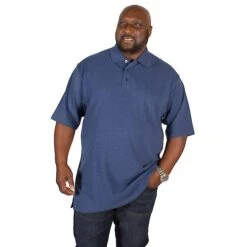 Bigdude Plain Polo Shirt Denim -Kenn Clothing Shop img 3861 clipped rev 1