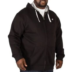 Bigdude Fleece Full Zip Hoody Black -Kenn Clothing Shop img 4841 clipped rev 1