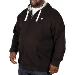 Bigdude Fleece Full Zip Hoody Black -Kenn Clothing Shop img 4842 clipped rev 1 2