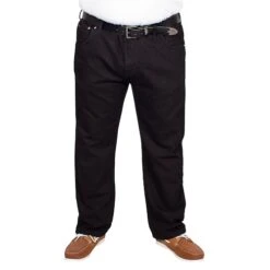 Bigdude Elasticated Waist Jeans Black -Kenn Clothing Shop img 7015 clipped rev 1 1