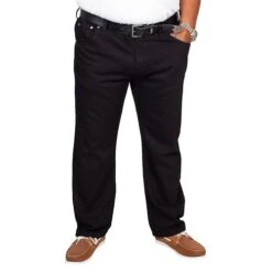 Bigdude Elasticated Waist Jeans Black -Kenn Clothing Shop img 7018 clipped rev 1