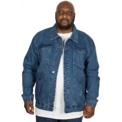 Bigdude Classic Denim Jacket Mid Wash -Kenn Clothing Shop img 7619 clipped rev 1