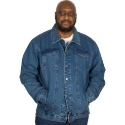 Bigdude Classic Denim Jacket Mid Wash -Kenn Clothing Shop img 7626 clipped rev 1