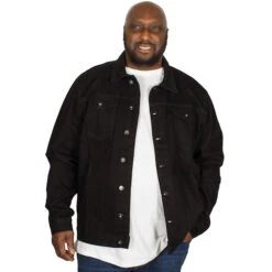 Bigdude Classic Denim Jacket Black -Kenn Clothing Shop img 7739 clipped rev 1 1