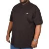 Bigdude Embroidered Polo Shirt Black