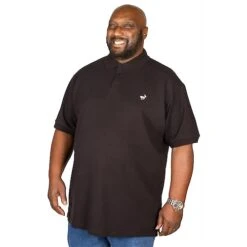 Bigdude Embroidered Polo Shirt Black -Kenn Clothing Shop img 9924 2 clipped rev 1