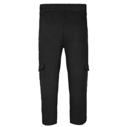 Bigdude Straight Leg Cargo Joggers Black -Kenn Clothing Shop jogger with pockets black back