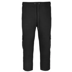 Bigdude Straight Leg Cargo Joggers Black -Kenn Clothing Shop jogger with pockets black front
