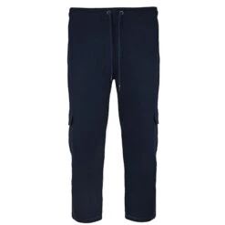 Bigdude Straight Leg Cargo Joggers Navy -Kenn Clothing Shop jogger with pockets navy front